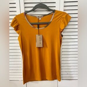 Gold Burberry tee—NWT